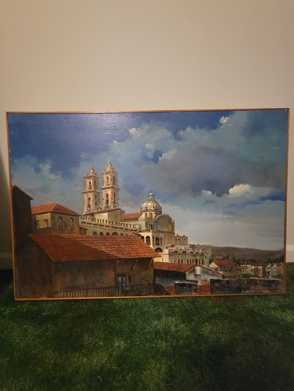Bill Flynn Oil Painting Church of Santa Prisca Taxco,Mexico